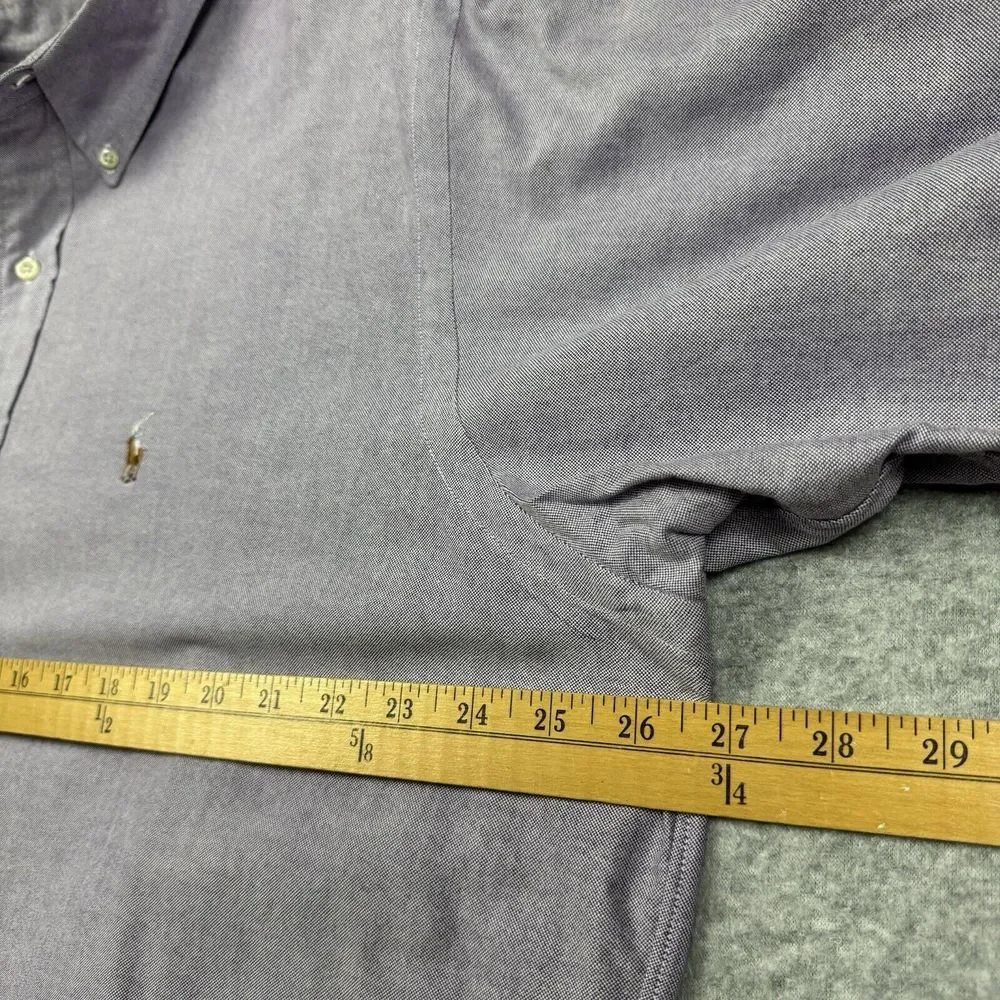 Vintage Polo Ralph Lauren Yarmouth Shirt Men's 16.5 33 Button Down Flesh Pony - Picture 5 of 8